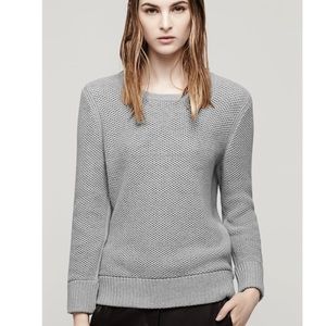 Rag & Bone Grey Rita Waffle Knit Sweater, L